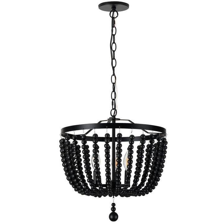 Bridget Three Light Pendant in Matte Black - available from The Lighting Shoppe, trusted by Canadian homeowners