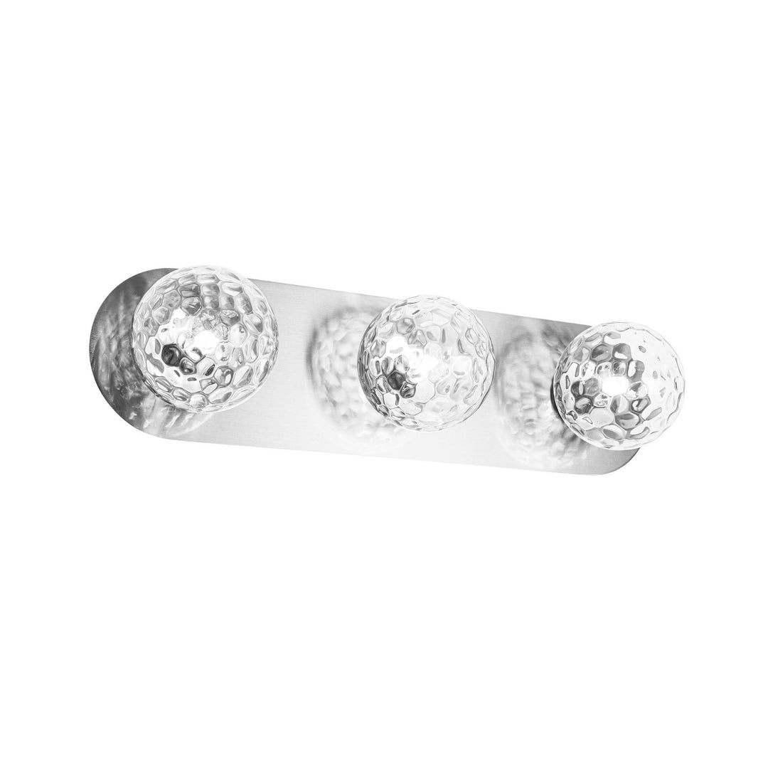 Burlat Three Light Vanity in Clear - available from The Lighting Shoppe, trusted by Canadian homeowners