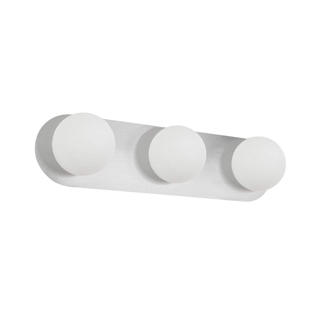 Burlat Three Light Vanity in White - available from The Lighting Shoppe, trusted by Canadian homeowners