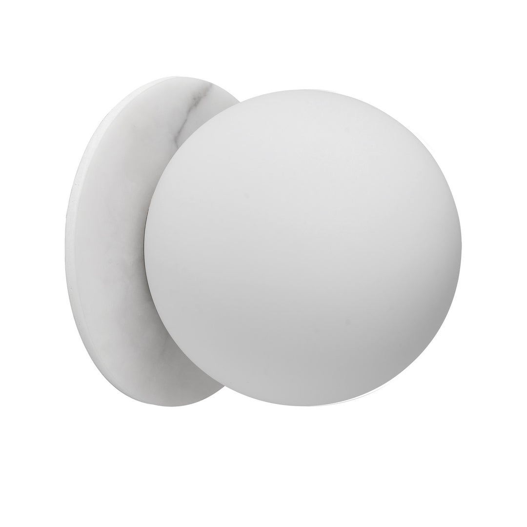 Burlat One Light Wall Sconce in White - available from The Lighting Shoppe, trusted by Canadian homeowners