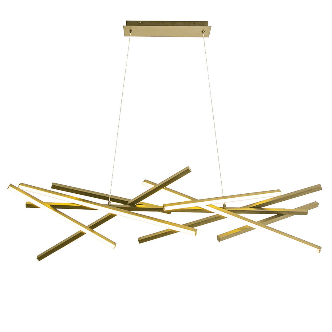 Carly LED Chandelier in Aged Brass - available from The Lighting Shoppe, trusted by Canadian homeowners