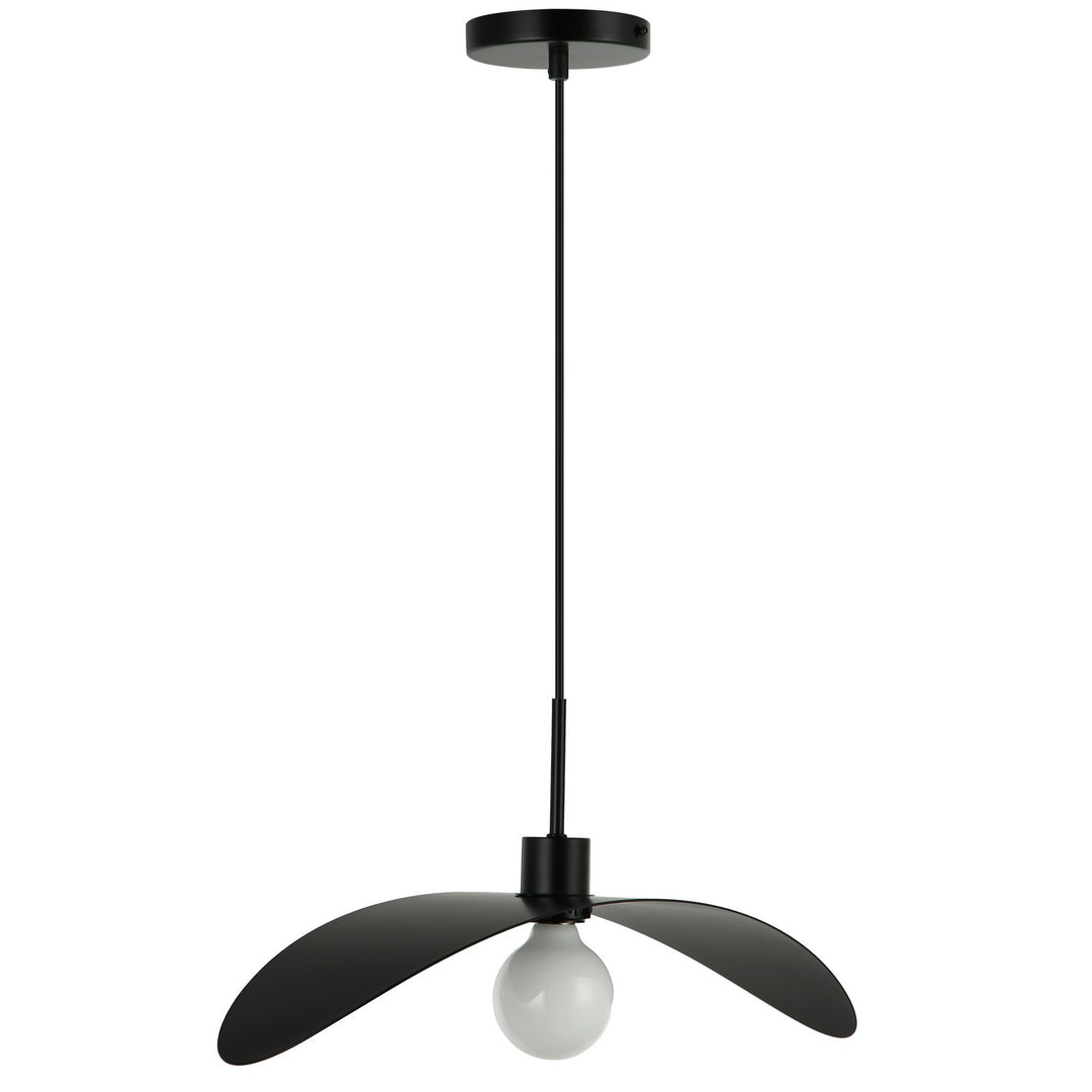 Christobel One Light Pendant in Matte Black - available from The Lighting Shoppe, trusted by Canadian homeowners