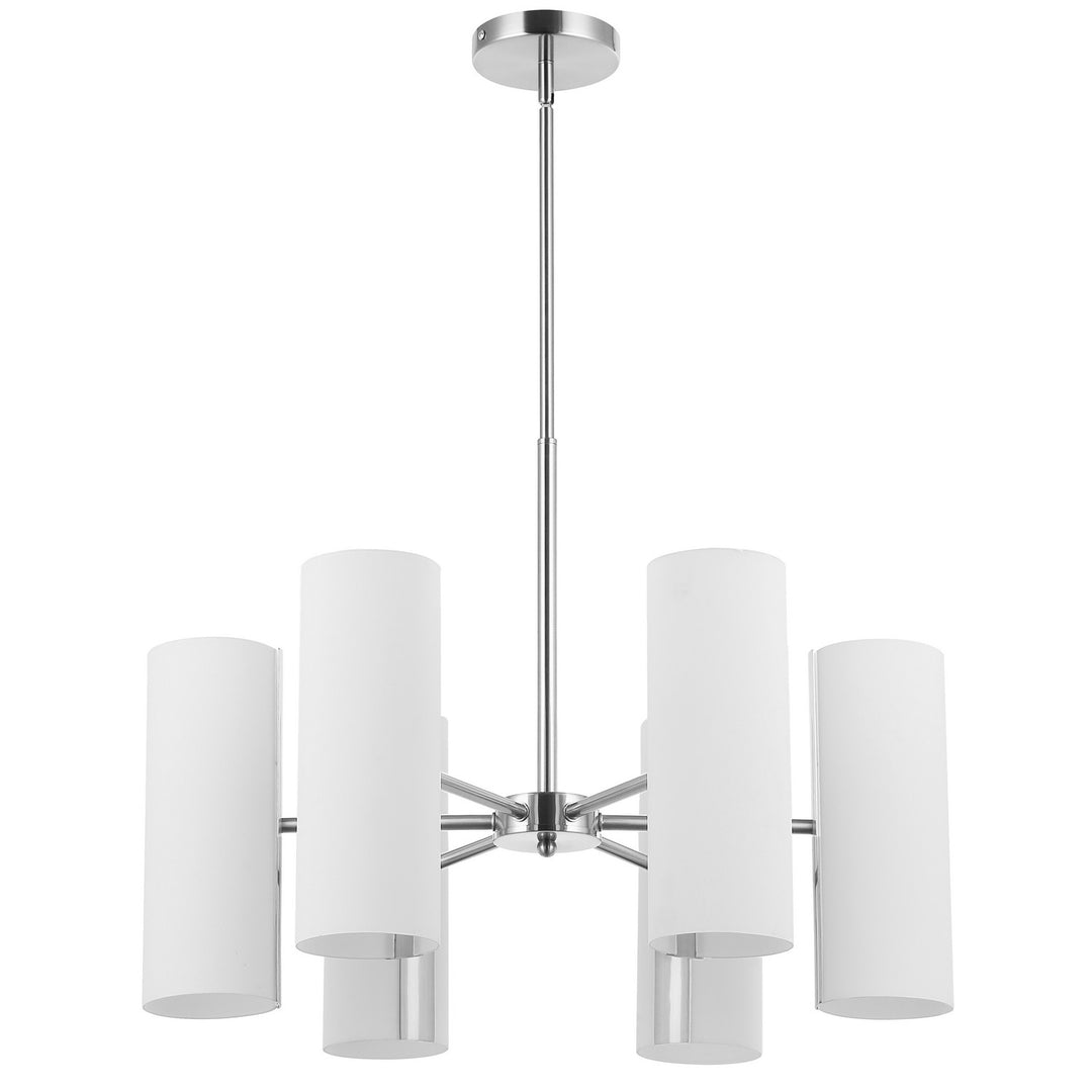 Cleta Six Light Chandelier in White - available from The Lighting Shoppe, trusted by Canadian homeowners