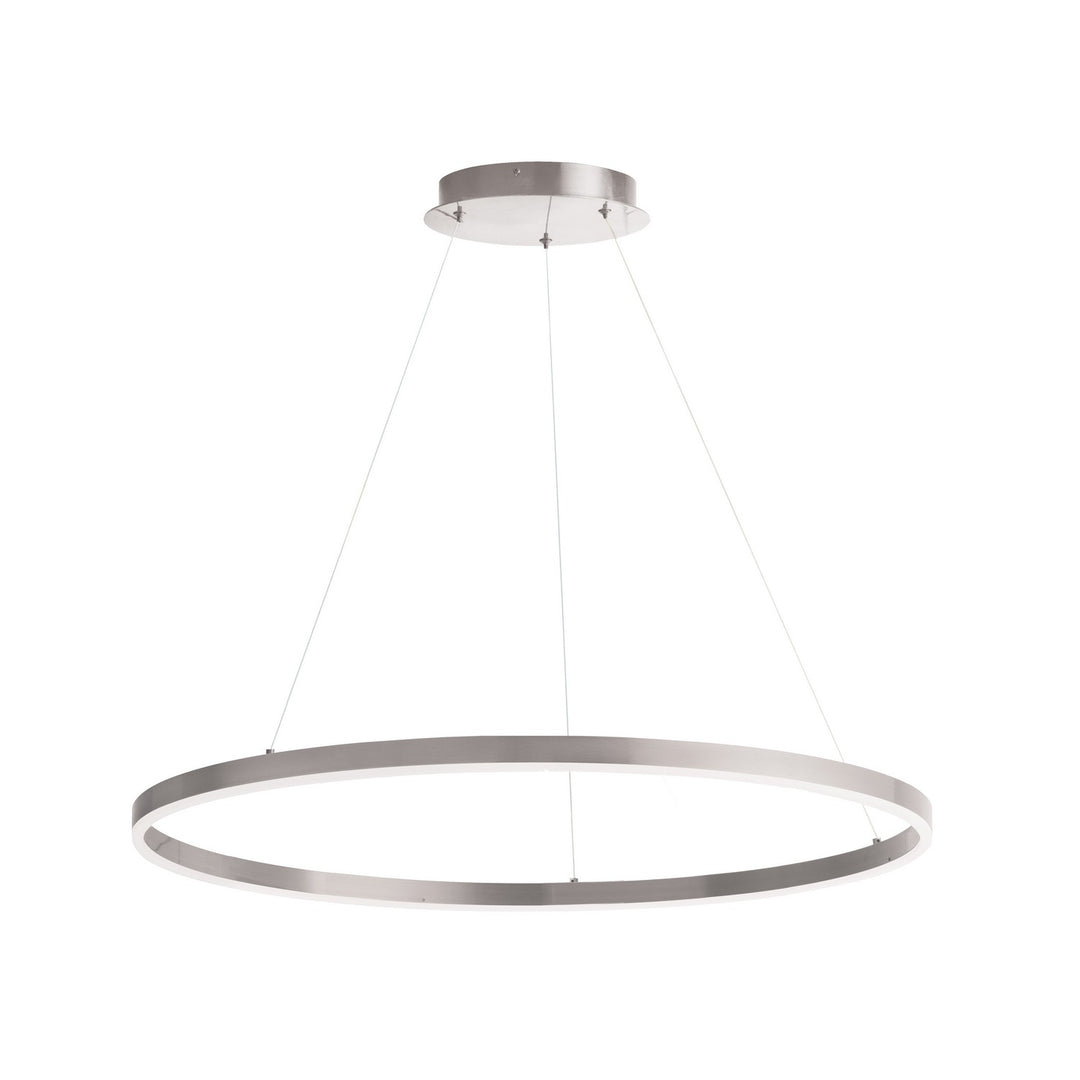 Circulo LED Chandelier in Silver - available from The Lighting Shoppe, trusted by Canadian homeowners
