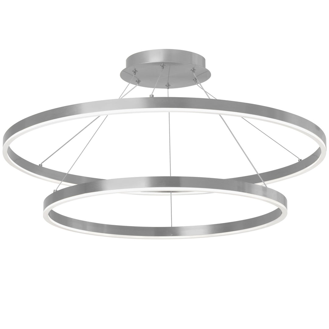 Circulo LED Chandelier in Silver - available from The Lighting Shoppe, trusted by Canadian homeowners