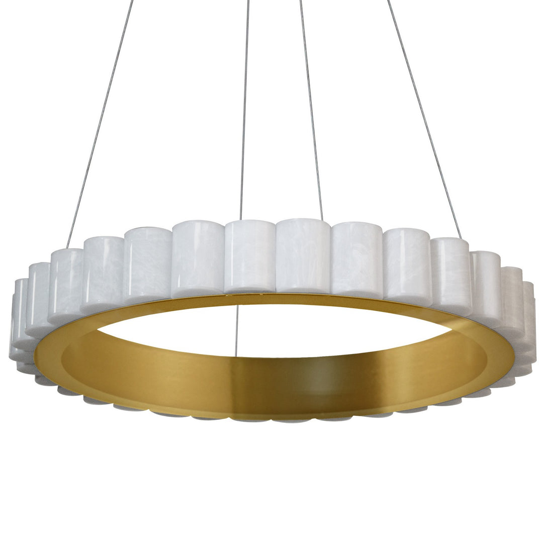 Celeste LED Chandelier in Alabaster - available from The Lighting Shoppe, trusted by Canadian homeowners