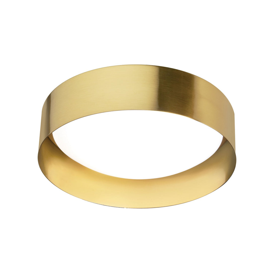 Carmen LED Flush Mount in Aged Brass - available from The Lighting Shoppe, trusted by Canadian homeowners