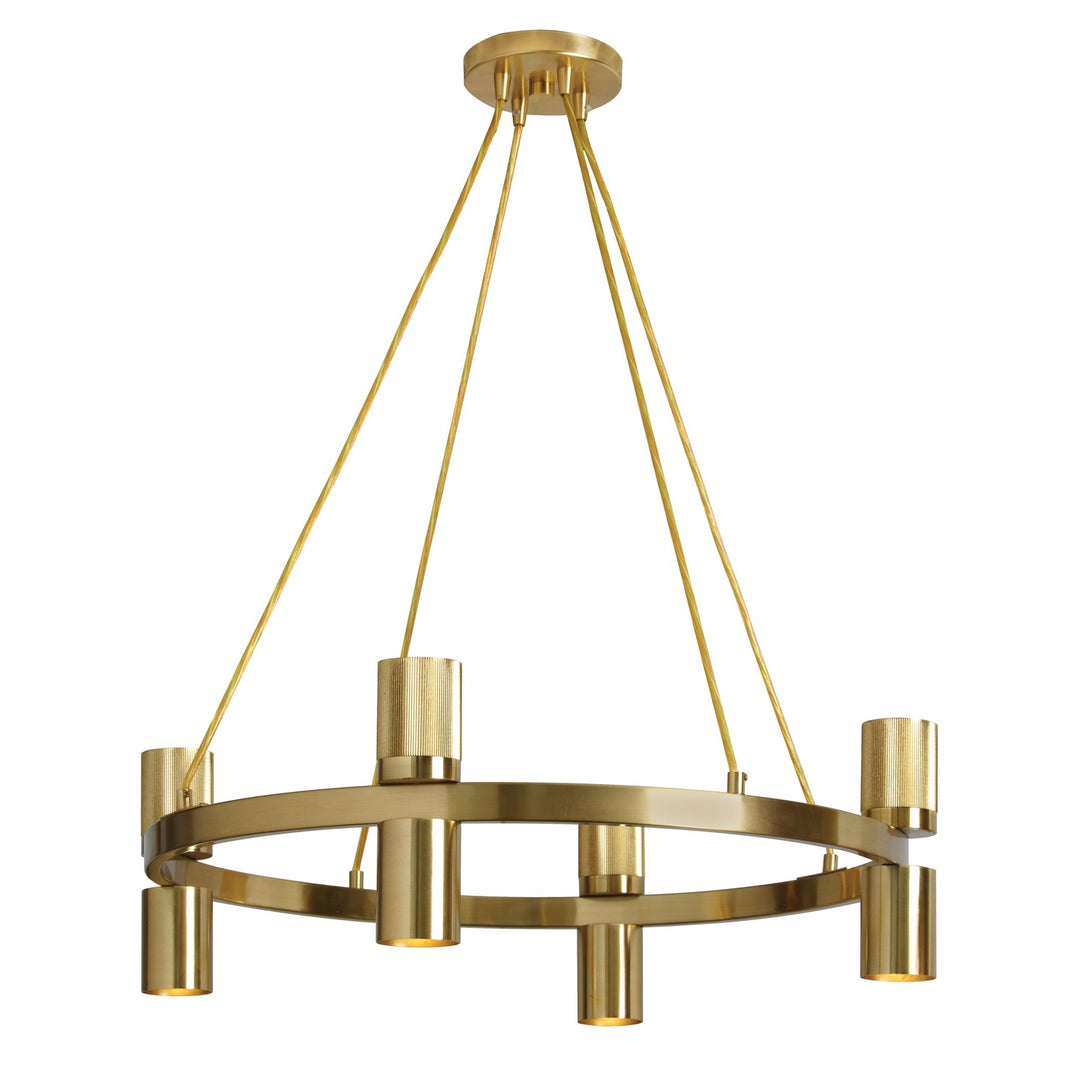Cerelia Eight Light Chandelier in Aged Brass - available from The Lighting Shoppe, trusted by Canadian homeowners