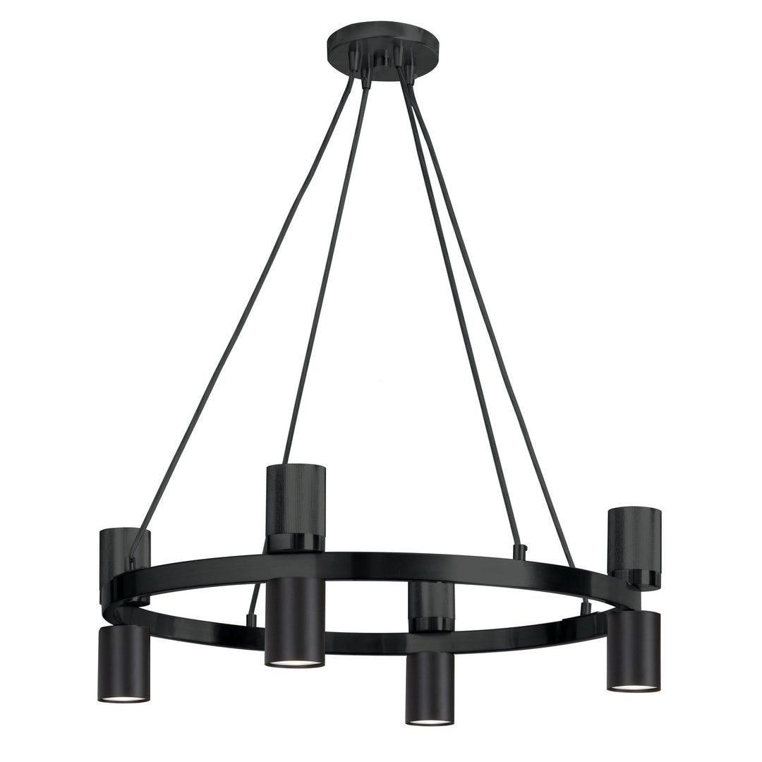 Cerelia Eight Light Chandelier in Matte Black - available from The Lighting Shoppe, trusted by Canadian homeowners