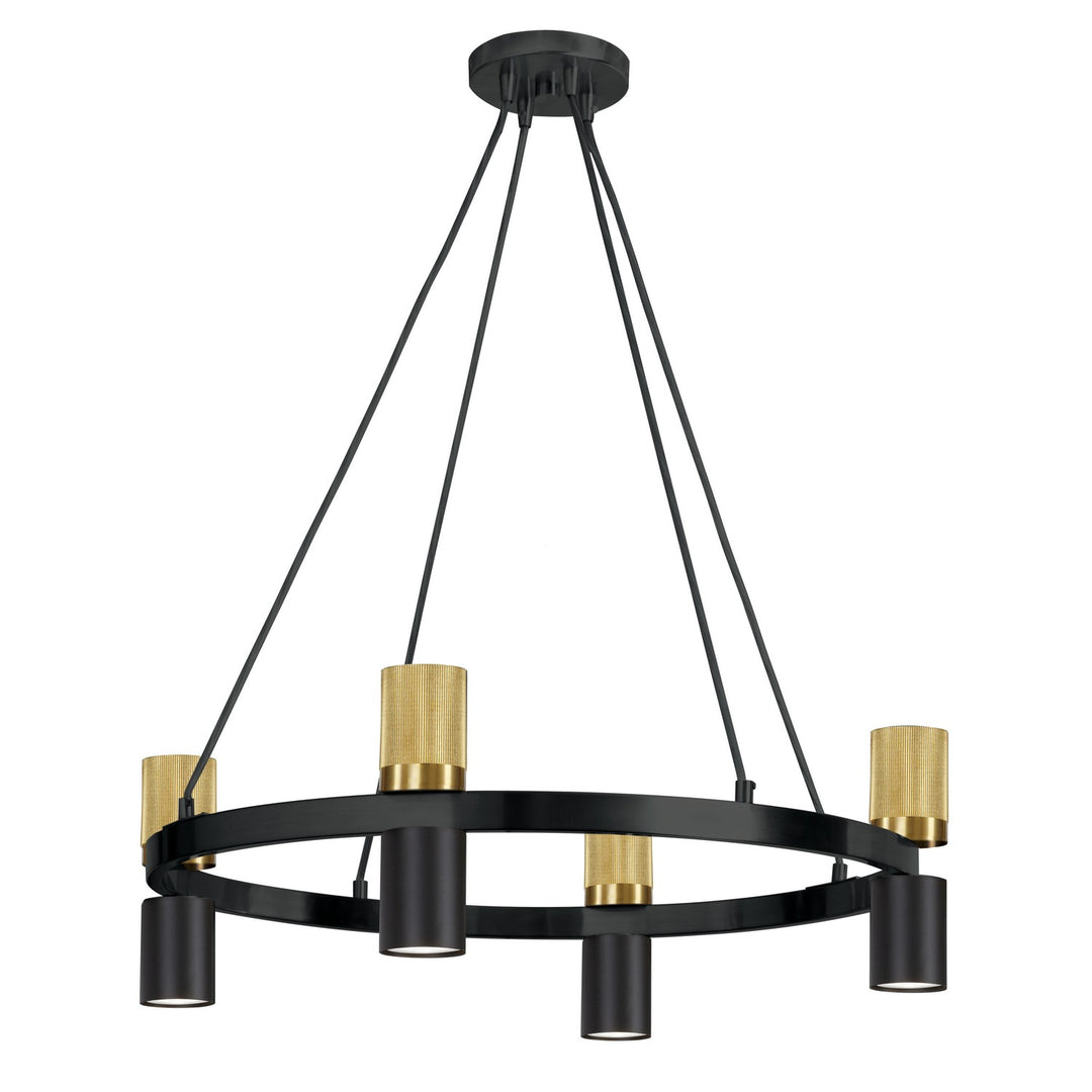 Cerelia Eight Light Chandelier in Matte Black - available from The Lighting Shoppe, trusted by Canadian homeowners