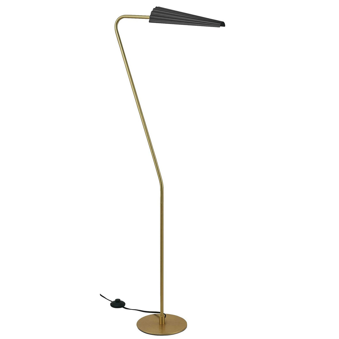 Cassie One Light Floor Lamp in Aged Brass - available from The Lighting Shoppe, trusted by Canadian homeowners