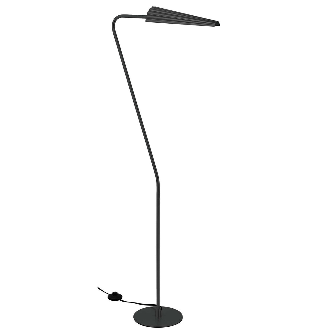 Cassie One Light Floor Lamp in Matte Black - available from The Lighting Shoppe, trusted by Canadian homeowners