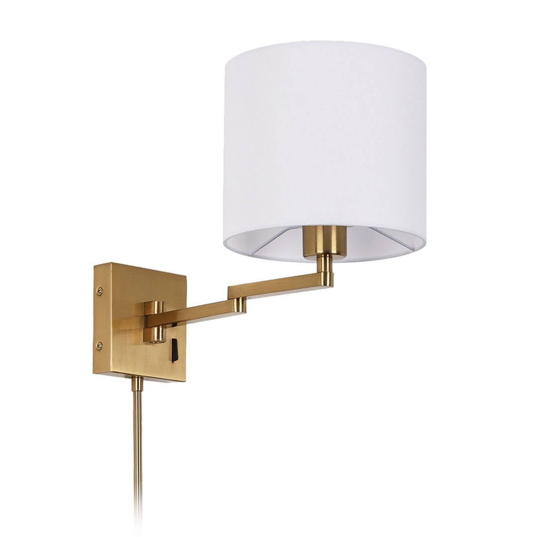 One Light Wall Sconce in Aged Brass - available from The Lighting Shoppe, trusted by Canadian homeowners