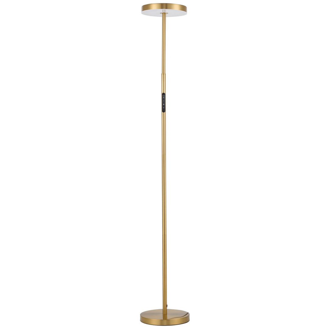 Francine LED Floor Lamp in Aged Brass - available from The Lighting Shoppe, trusted by Canadian homeowners