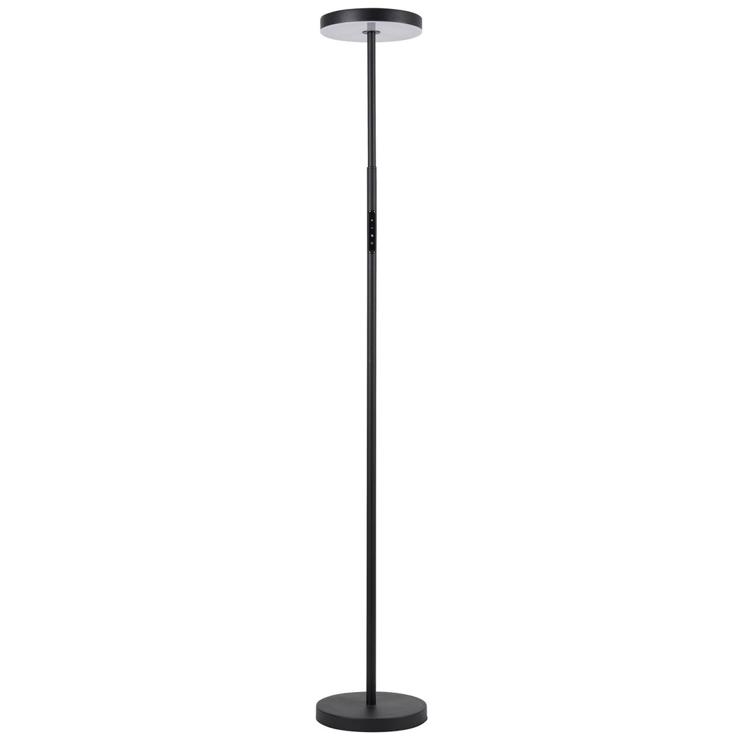 Francine LED Floor Lamp in Sandy Black - available from The Lighting Shoppe, trusted by Canadian homeowners
