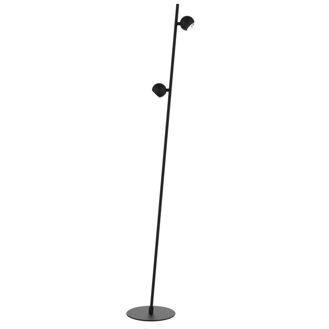 Fernanda LED Floor Lamp in Satin Black - available from The Lighting Shoppe, trusted by Canadian homeowners