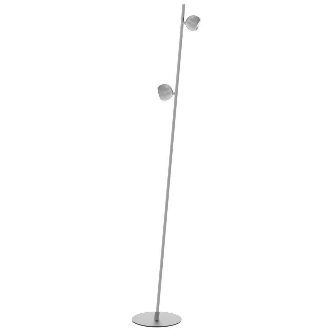 Fernanda LED Floor Lamp in Satin Nickel - available from The Lighting Shoppe, trusted by Canadian homeowners