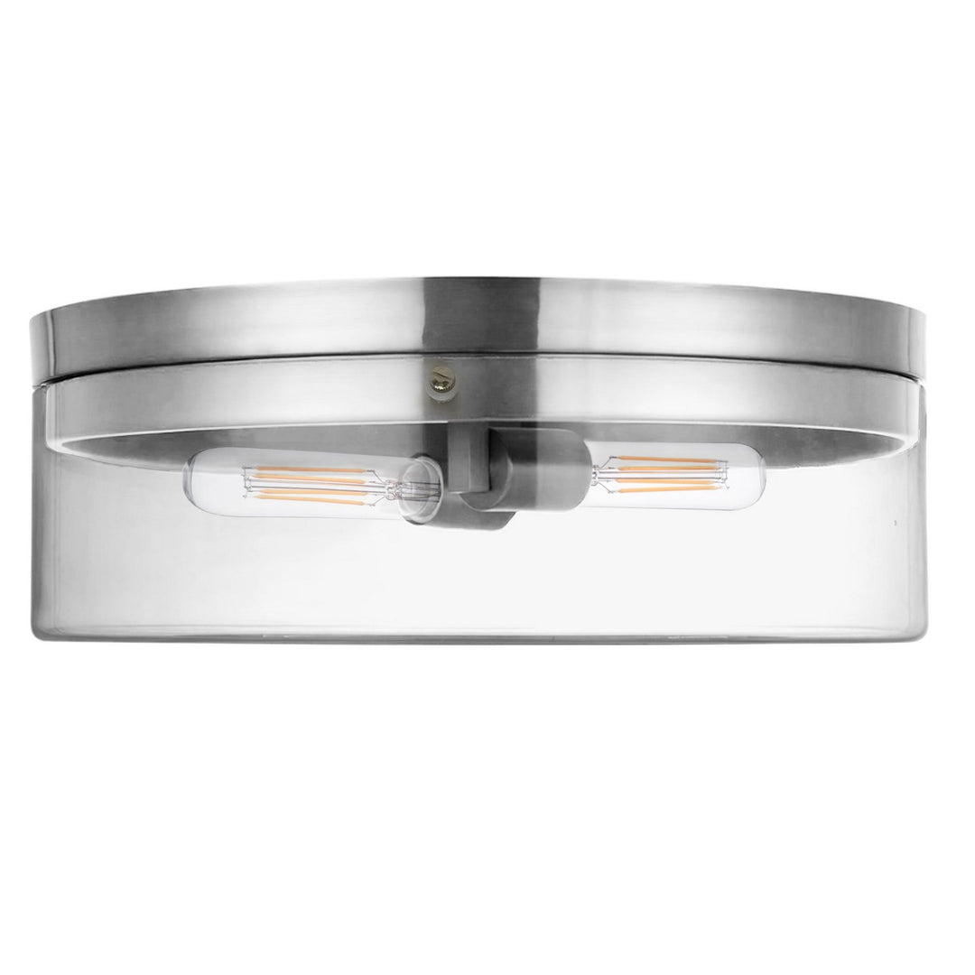 Fiona Two Light Flush Mount in Polished Chrome - available from The Lighting Shoppe, trusted by Canadian homeowners
