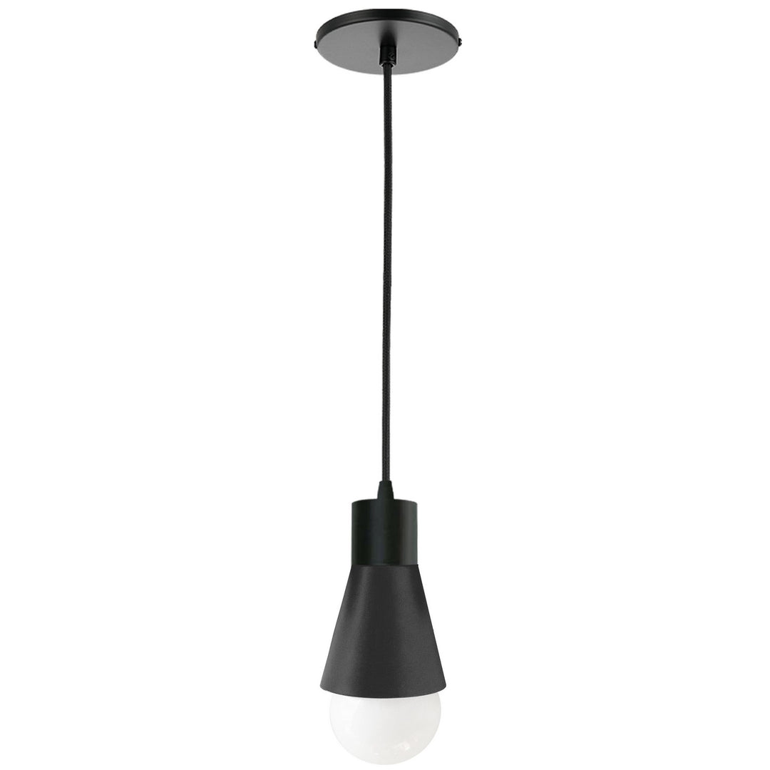 Fortuna One Light Pendant in Matte Black - available from The Lighting Shoppe, trusted by Canadian homeowners
