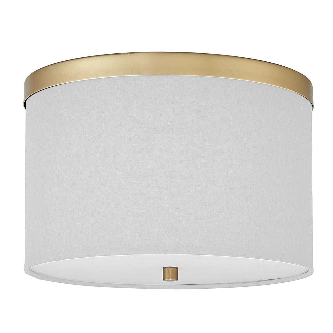 Frederica Two Light Flush Mount in White - available from The Lighting Shoppe, trusted by Canadian homeowners