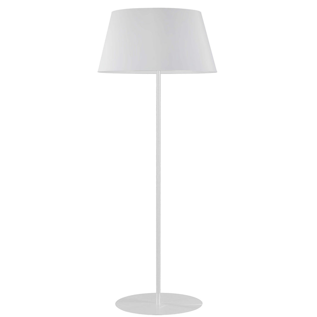 Gretchen One Light Floor Lamp in Matte White - available from The Lighting Shoppe, trusted by Canadian homeowners