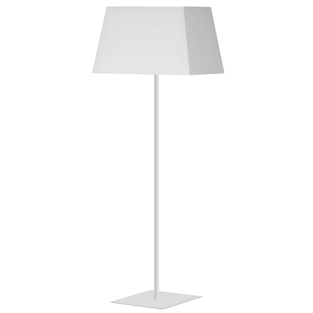 Gretchen One Light Floor Lamp in Matte White - available from The Lighting Shoppe, trusted by Canadian homeowners