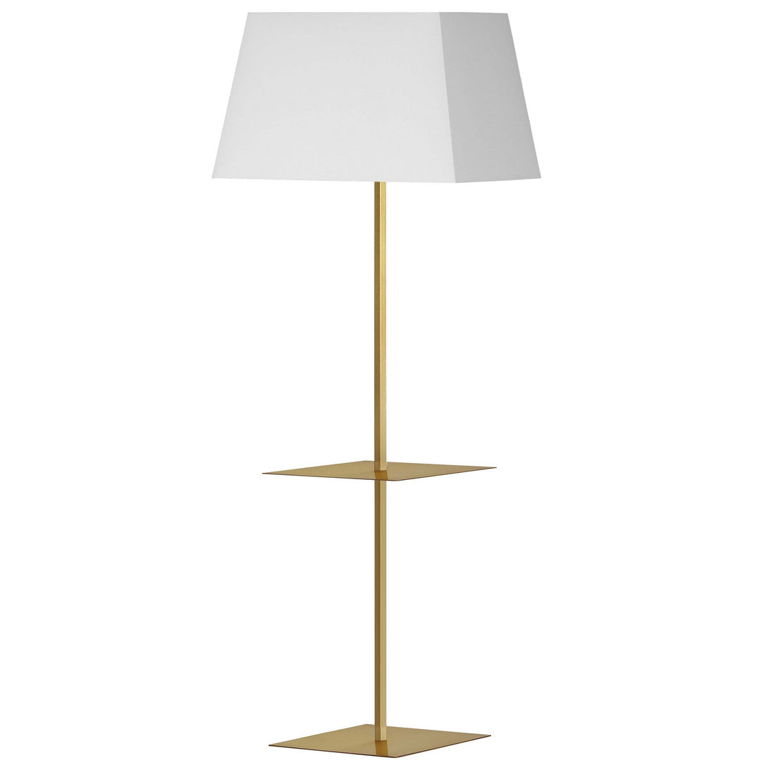 Gretchen One Light Floor Lamp in Aged Brass - available from The Lighting Shoppe, trusted by Canadian homeowners