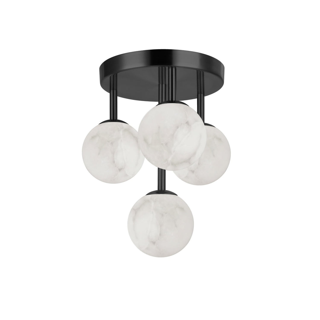 Giovanna Four Light Flush Mount in Alabaster - available from The Lighting Shoppe, trusted by Canadian homeowners