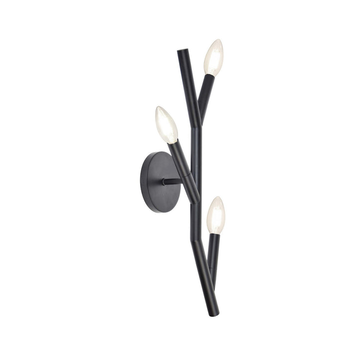 Morgan Three Light Wall Sconce in Matte Black - available from The Lighting Shoppe, trusted by Canadian homeowners