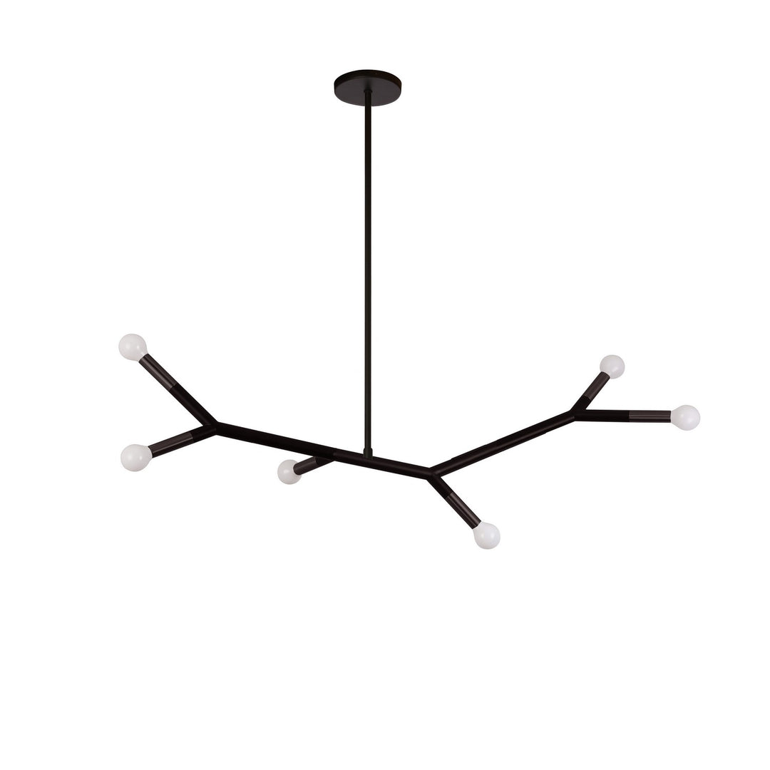 Morgan Six Light Pendant in Matte Black - available from The Lighting Shoppe, trusted by Canadian homeowners
