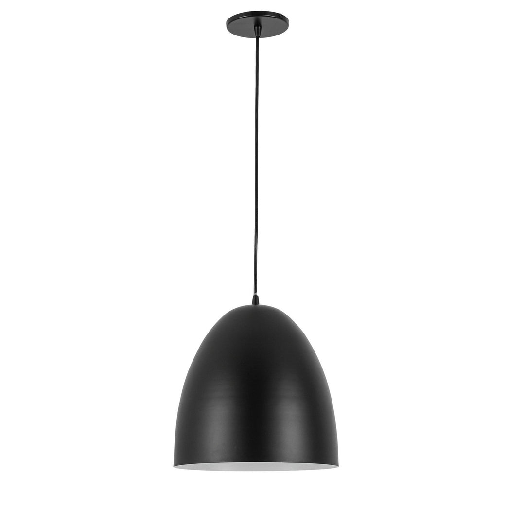 Ofelia One Light Pendant in Matte Black - available from The Lighting Shoppe, trusted by Canadian homeowners