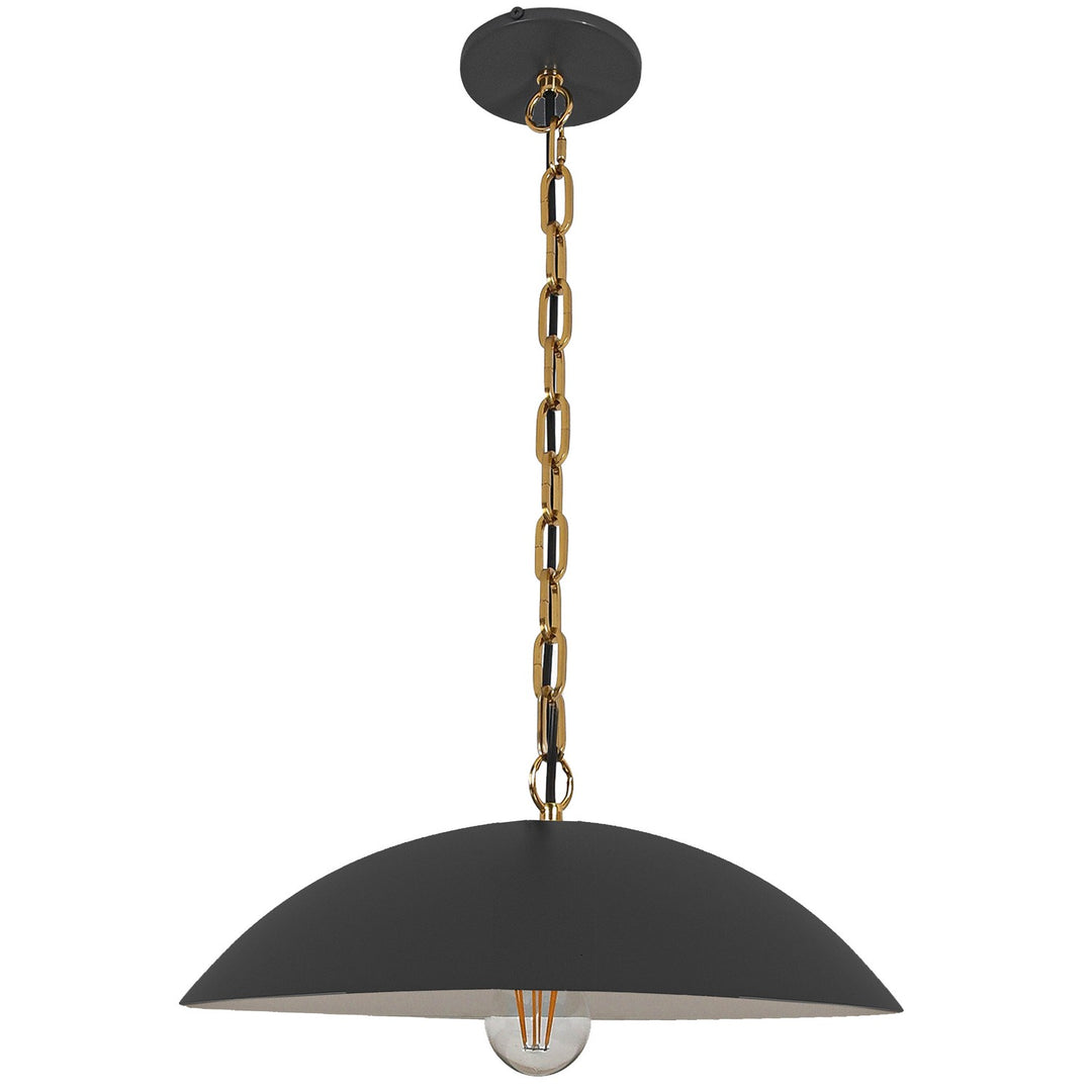 Ofelia One Light Pendant in Matte Black - available from The Lighting Shoppe, trusted by Canadian homeowners