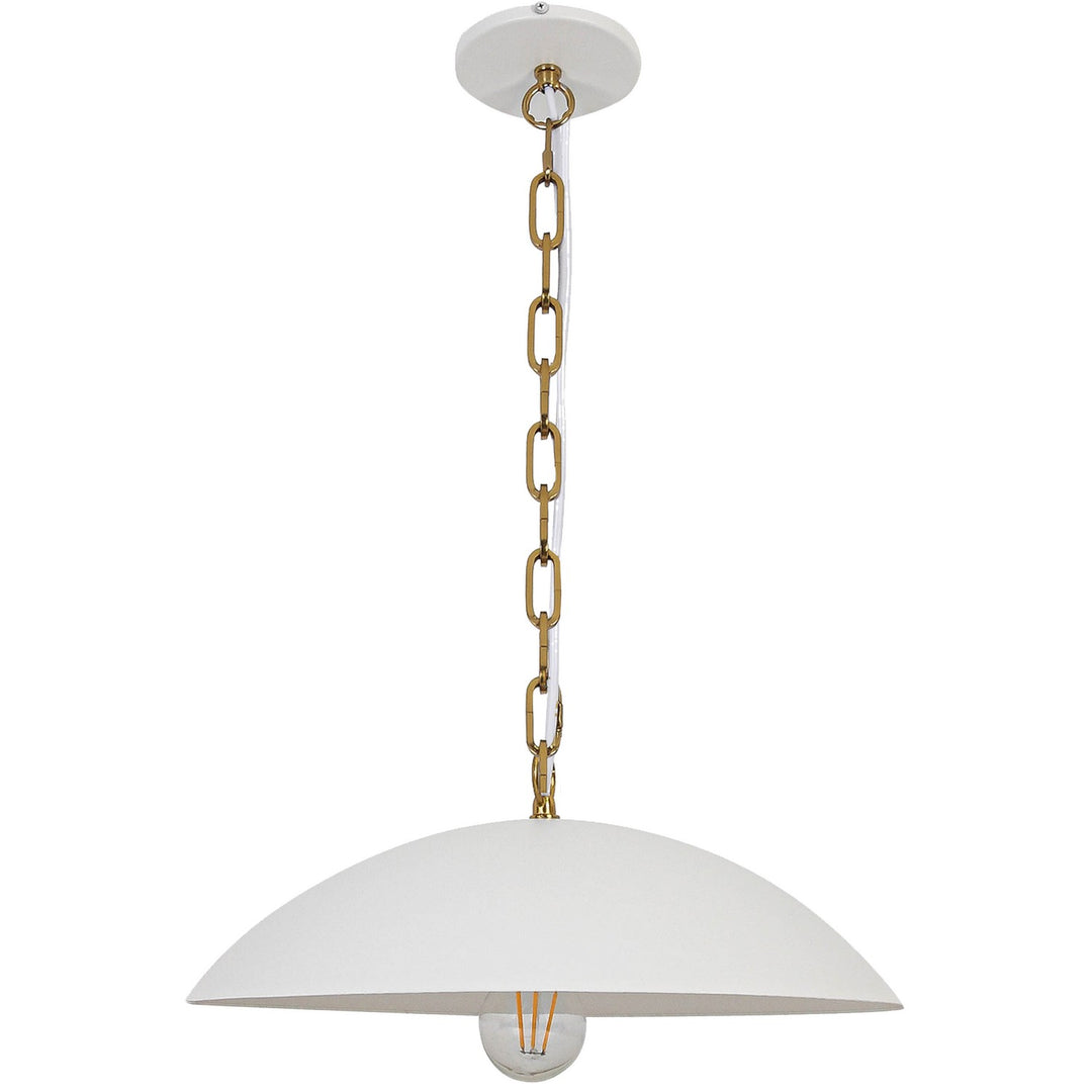 Ofelia One Light Pendant in Matte White - available from The Lighting Shoppe, trusted by Canadian homeowners