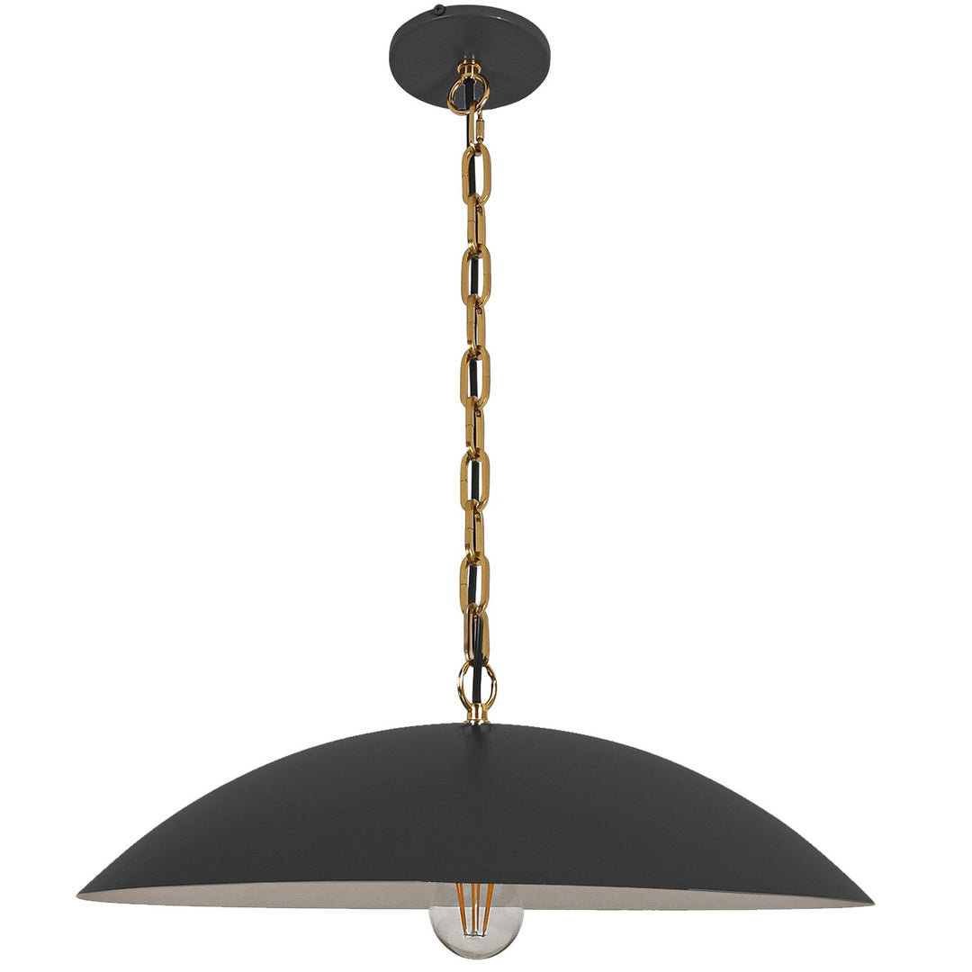 Ofelia One Light Pendant in Matte Black - available from The Lighting Shoppe, trusted by Canadian homeowners