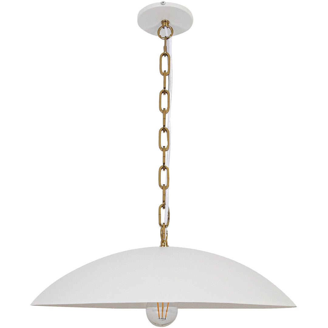 Ofelia One Light Pendant in Matte White - available from The Lighting Shoppe, trusted by Canadian homeowners