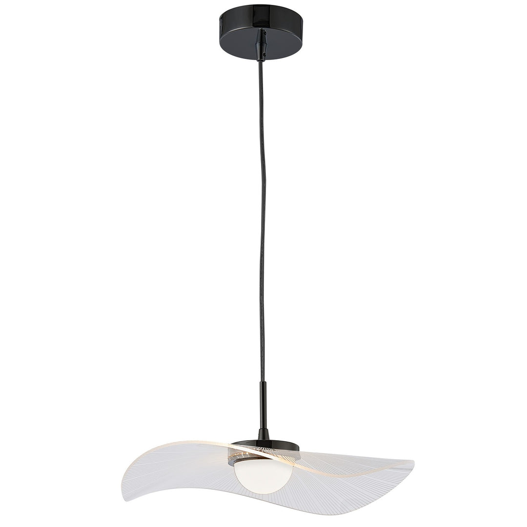 Percival One Light Pendant in Clear & White - available from The Lighting Shoppe, trusted by Canadian homeowners