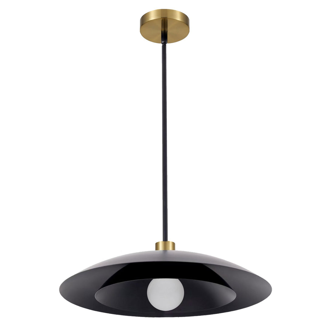 Pima One Light Pendant in Matte Black - available from The Lighting Shoppe, trusted by Canadian homeowners
