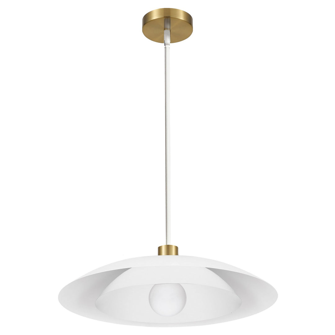 Pima One Light Pendant in Matte White - available from The Lighting Shoppe, trusted by Canadian homeowners