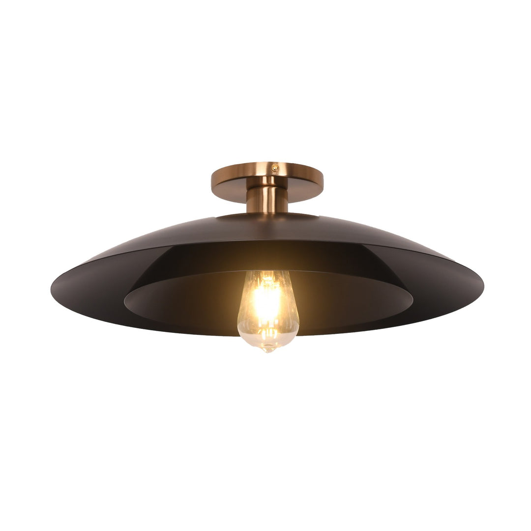 Dainolite Canada - PIM-171SF-MB - One Light Semi-Flush Mount - Pima - Matte Black