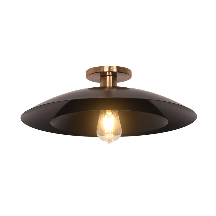 Dainolite Canada - PIM-171SF-MB - One Light Semi-Flush Mount - Pima - Matte Black