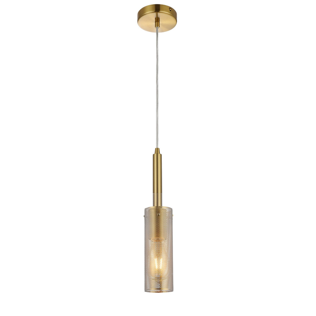 Percy One Light Pendant in Aged Brass - available from The Lighting Shoppe, trusted by Canadian homeowners