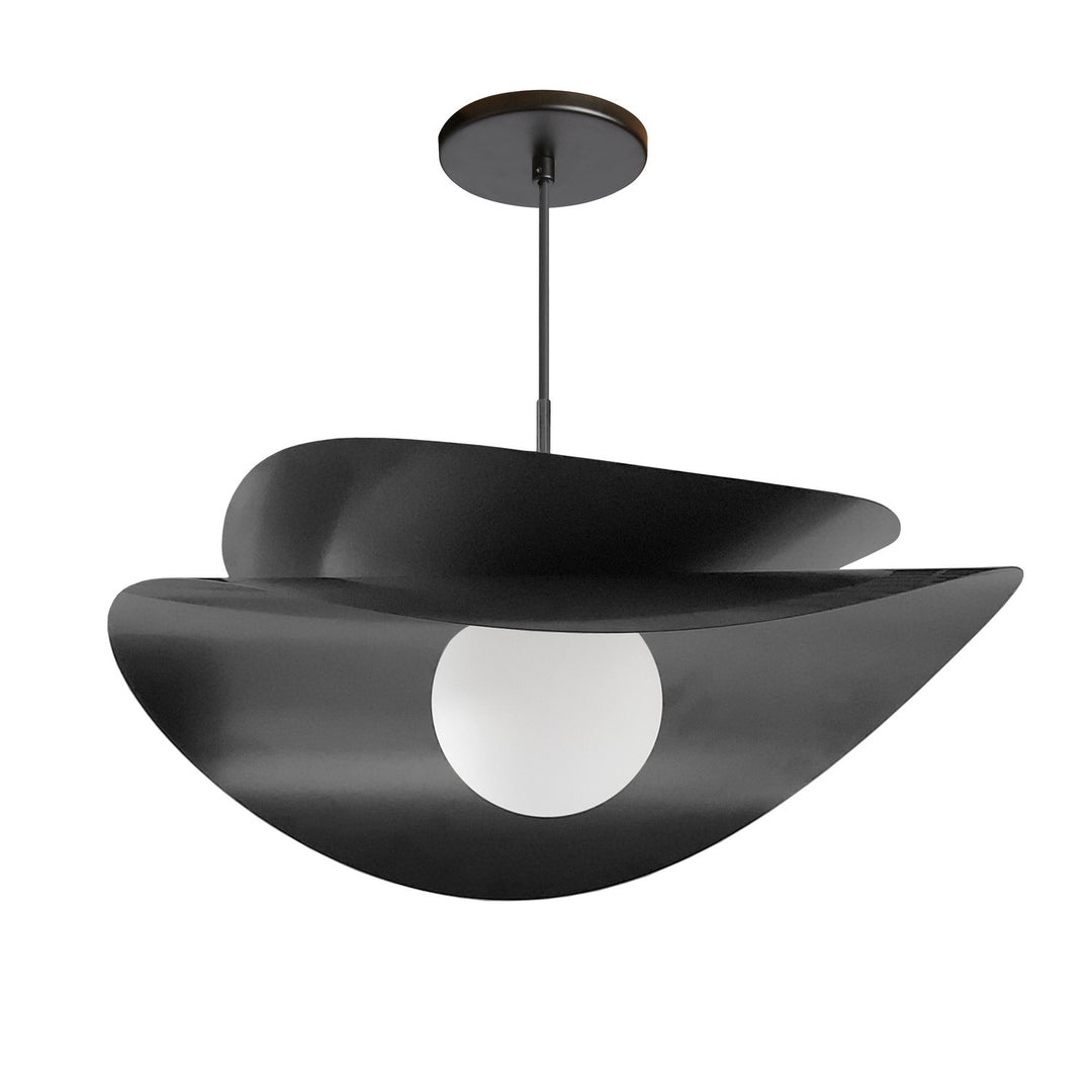 Paven One Light Pendant in Matte Black - available from The Lighting Shoppe, trusted by Canadian homeowners