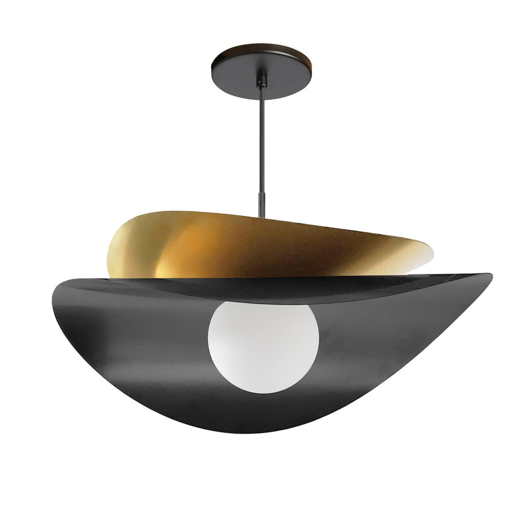 Paven One Light Pendant in Matte Black - available from The Lighting Shoppe, trusted by Canadian homeowners
