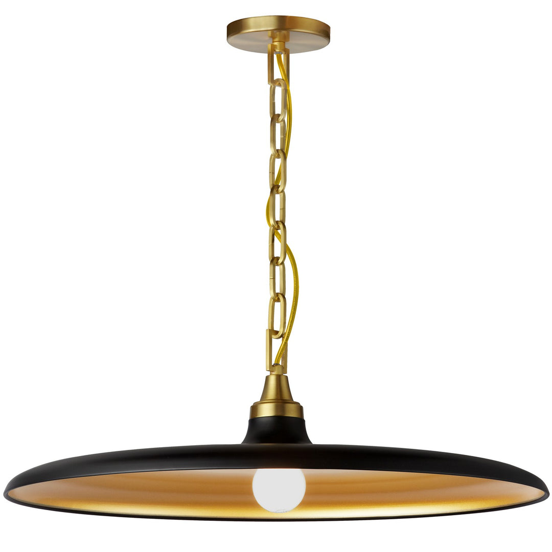 Quentin One Light Pendant in Matte Black - available from The Lighting Shoppe, trusted by Canadian homeowners