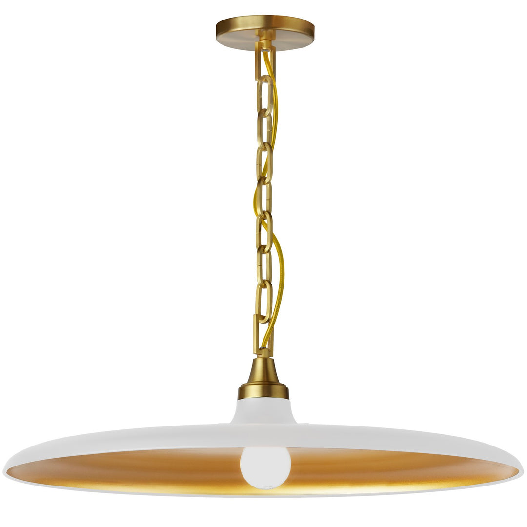 Quentin One Light Pendant in Matte White - available from The Lighting Shoppe, trusted by Canadian homeowners