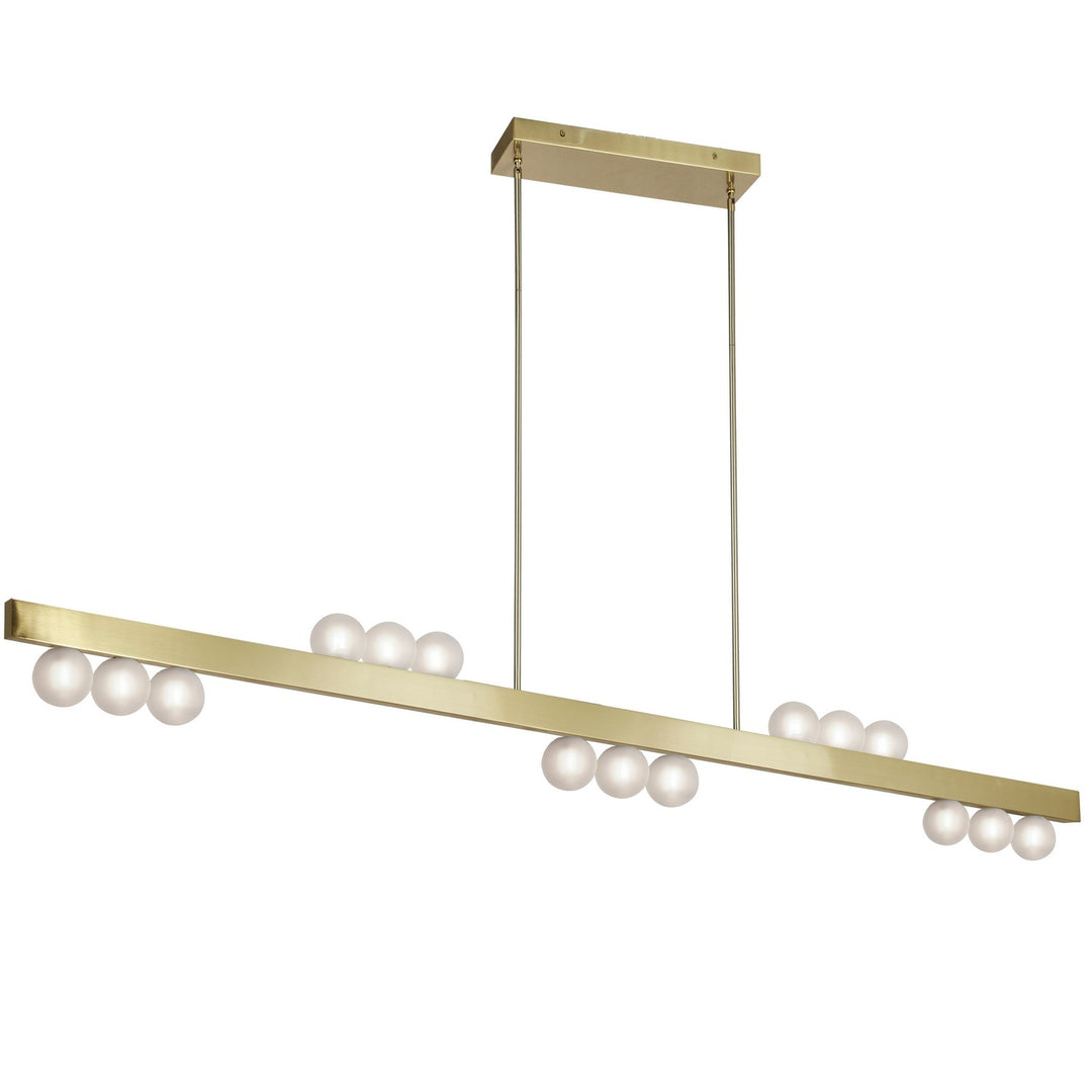 Raleigh 15 Light Pendant in Aged Brass - available from The Lighting Shoppe, trusted by Canadian homeowners