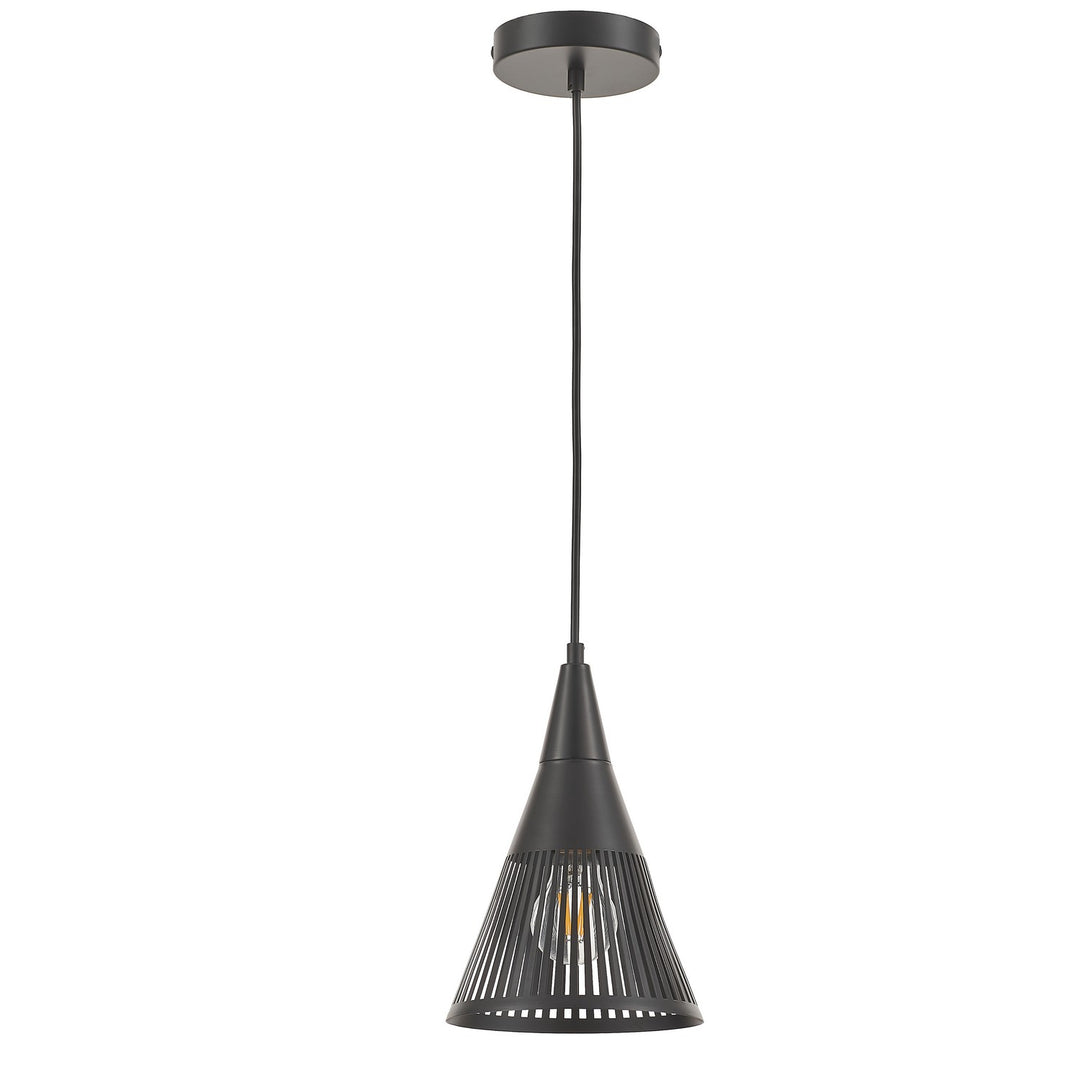 Rebecca One Light Pendant in Matte Black - available from The Lighting Shoppe, trusted by Canadian homeowners