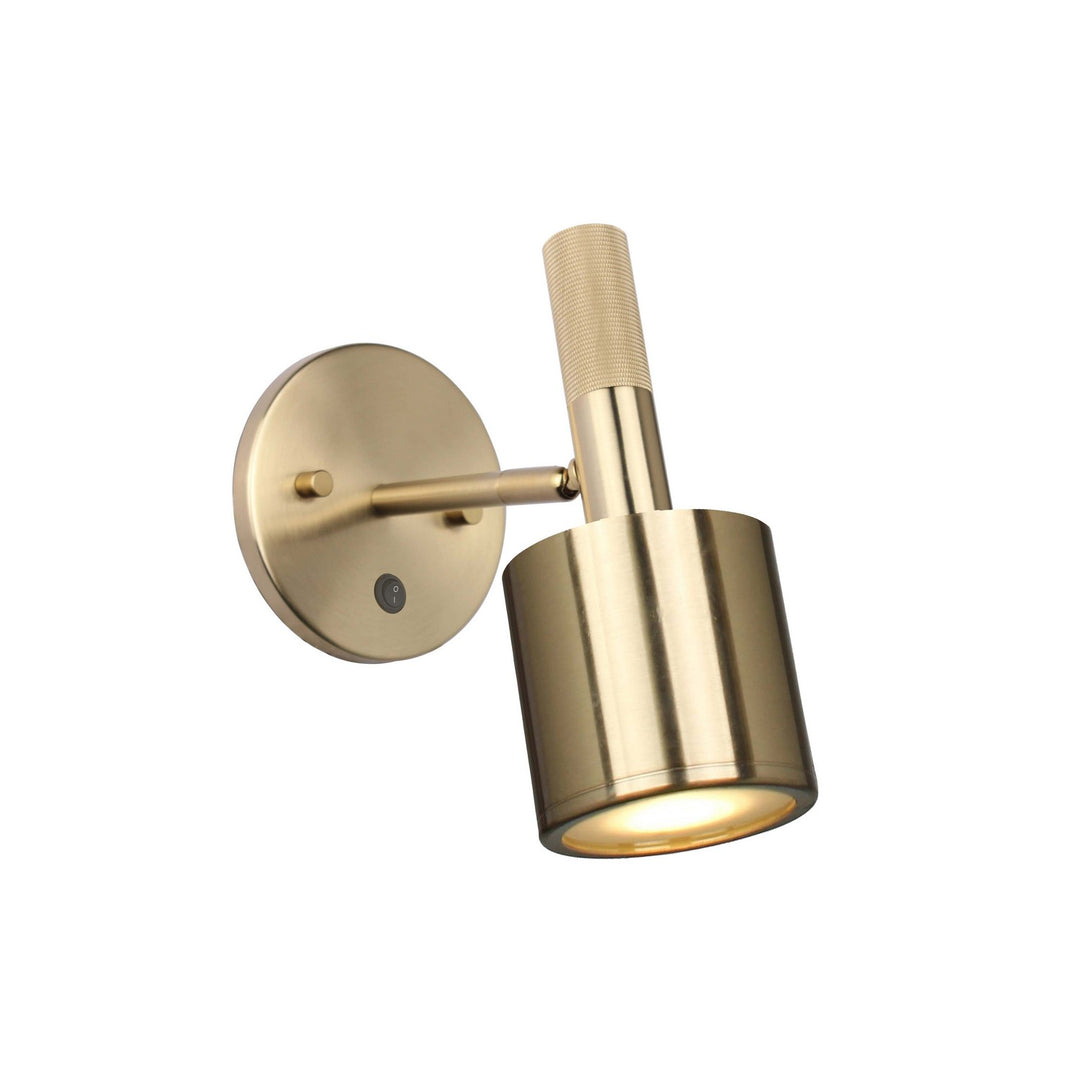 Rhoswen One Light Wall Sconce in Aged Brass - available from The Lighting Shoppe, trusted by Canadian homeowners