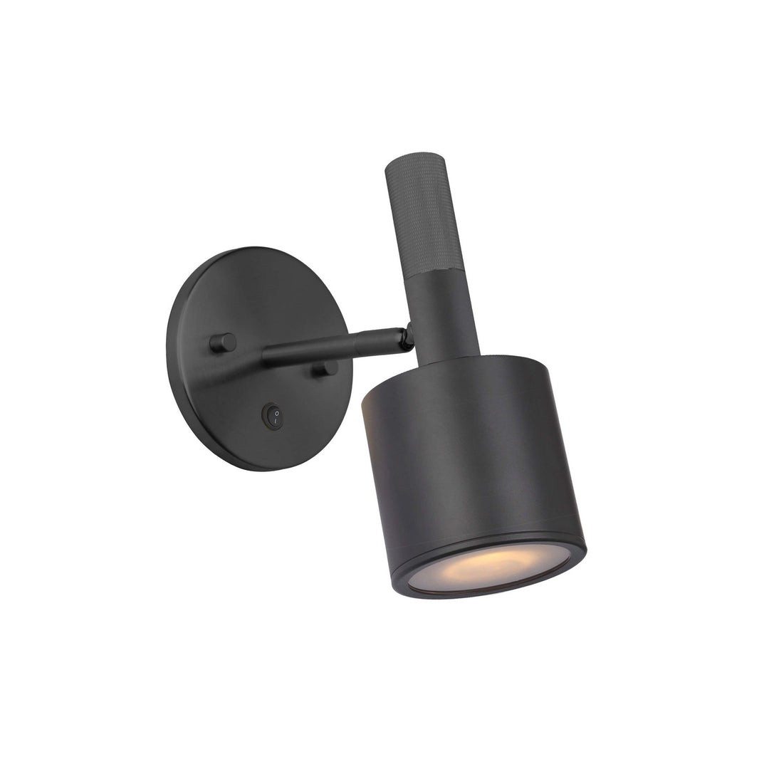 Rhoswen One Light Wall Sconce in Matte Black - available from The Lighting Shoppe, trusted by Canadian homeowners
