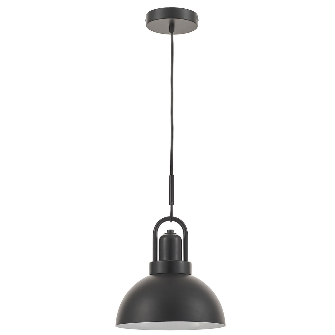 Reveka One Light Pendant in Matte Black - available from The Lighting Shoppe, trusted by Canadian homeowners